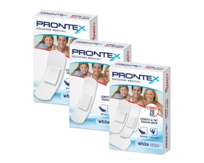 Safety Cerotto Prontex White Strips Astuccio 20 Pezzi 3 Formati Assortiti