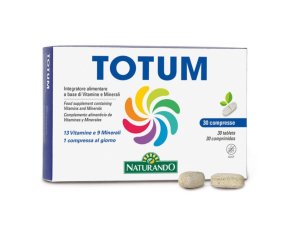 Naturando Totum Integratore di vitamine e minerali 30 Compresse