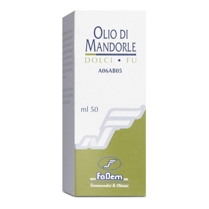 Olio di Mandorle Dolci Fadem 1 L - olio emolliente per pelle secca e massaggi