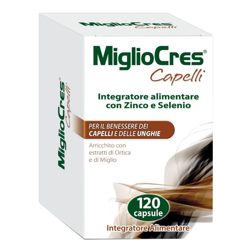 MiglioCres Capelli Splendenti MiglioCres Capelli Anti-Caduta 120 Capsule MiglioCres Capelli Splendenti MiglioCres Capelli Anti-Caduta 120 Capsule