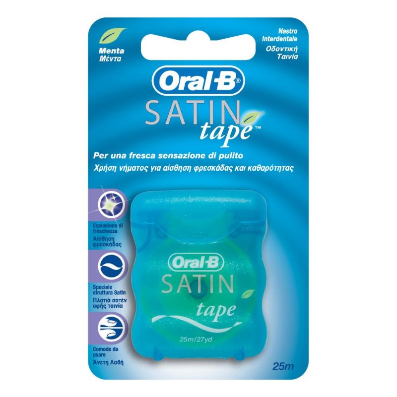 Oral-B Satin Tape Filo Interdentale Alla Menta 25 Metri Oral-B Satin Tape Filo Interdentale Alla Menta 25 Metri