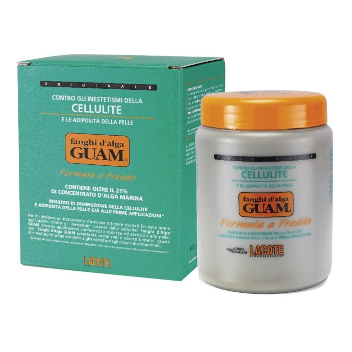 GUAM Fanghi d'Alga Anticellulite Anti-Adiposit&agrave; Formula a Freddo 1000 g