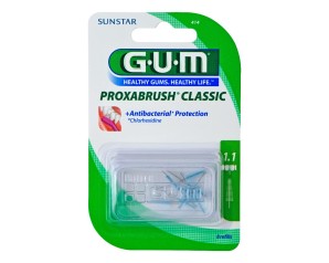 GUM  Igiene Dentale Quotidiana Proxabrush 414 8 Ricambi Conici 1.1 mm