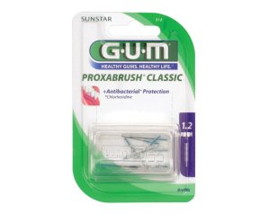 GUM  Igiene Dentale Quotidiana Proxabrush 512 8 Ricambi Cilindrici 1.2 mm