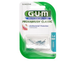 GUM  Igiene Dentale Quotidiana Proxabrush 614 8 Ricambi Conici 1.6 mm