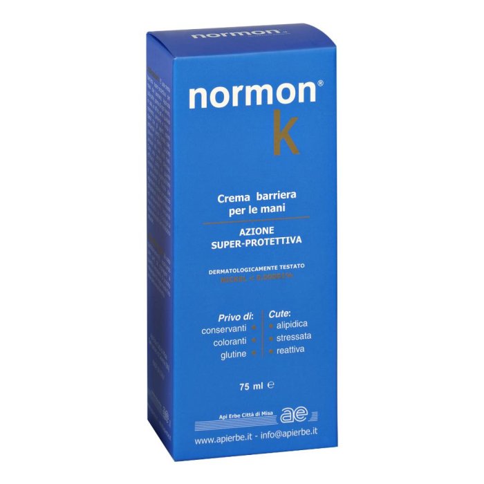 Normon Crema Mani Barriera Protettiva 75 ml | Crema Mani Idratante e Riparatrice per Pelle Secca e Screpolata