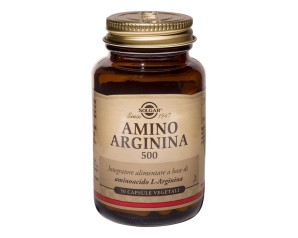 Solgar  Aminoacidi Amino Arginina 500 Integratore Alimentare 50 Capsule