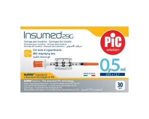 Pic Insumed - Siringa Per Insulina 0.5 ml Ago G29 x 12.7mm 30 Pezzi