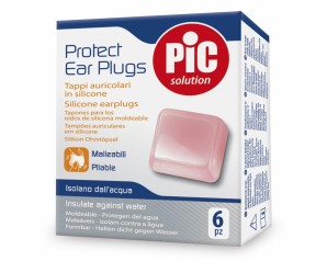 Pic Protect Ear Plugs Tappi Auricolari In Silicone 6 Pezzi
