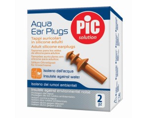 Pic Sport Tappi Auricolari - Protezione Ottimale per Acqua e Rumori - Formato Adulto/Bambino 2 pezzi