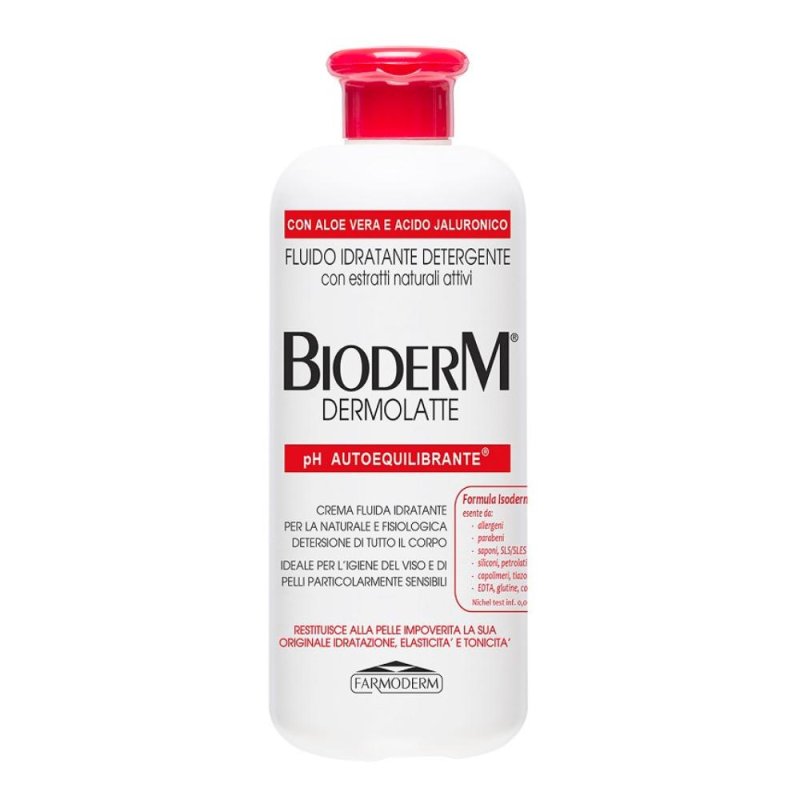Bioderm Dermolatte Crema Fluida per la pelle sensibile 500 ml Bioderm Dermolatte Crema Fluida per la pelle sensibile 500 ml