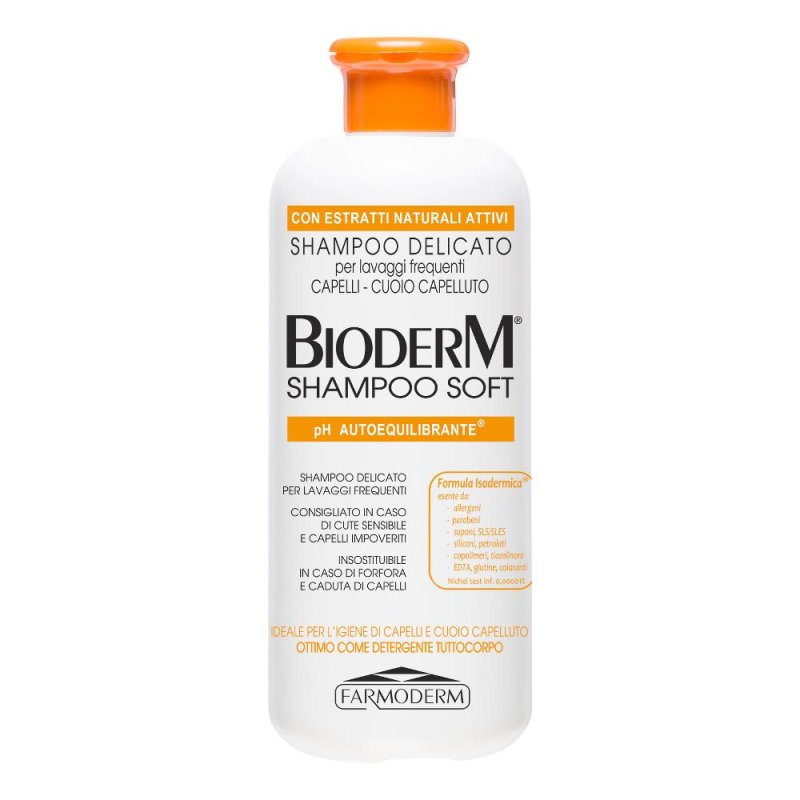 Farmoderm Bioderm - Shampoo Soft Delicato per Lavaggi Frequenti 500 ml