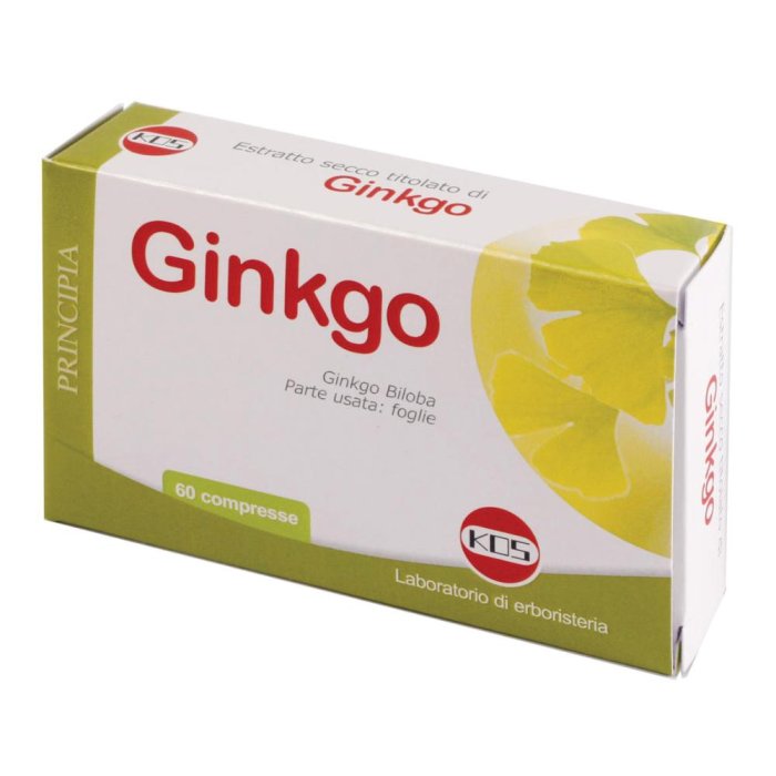 Kos Principia - Ginkgo Biloba Estratto Secco 60 Compresse Kos Principia - Ginkgo Biloba Estratto Secco 60 Compresse