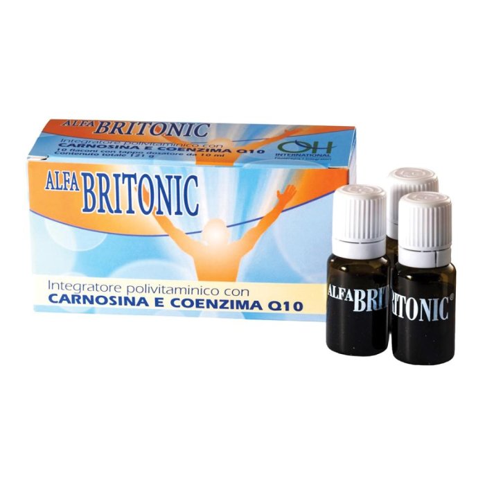 Alfa Britonic 10 flaconcini 10 ml - integratore tonico ricostituente in flaconcini Alfa Britonic 10 flaconcini 10 ml - integratore tonico ricostituente in flaconcini