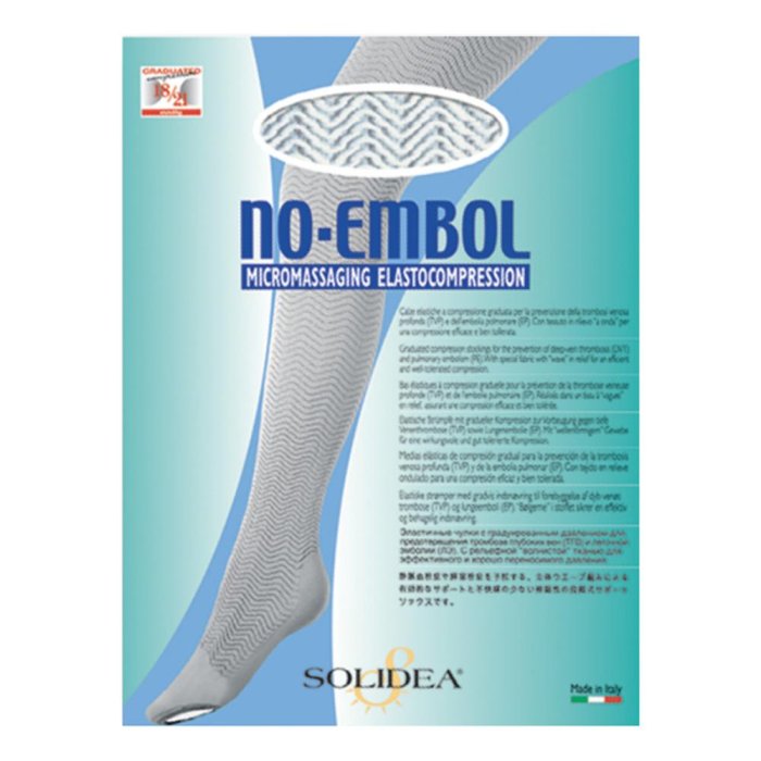 No Embol Cal Calza Antiembolo Colore Camel Taglia M per Prevenzione Trombosi Venosa Profonda No Embol Cal Calza Antiembolo Colore Camel Taglia M per Prevenzione Trombosi Venosa Profonda