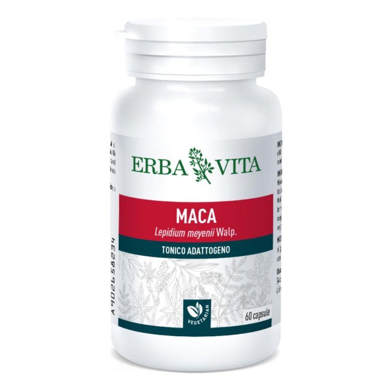 Erba Vita Capsule Monoplanta Maca Integratore Alimentare 60 Capsule Erba Vita Capsule Monoplanta Maca Integratore Alimentare 60 Capsule