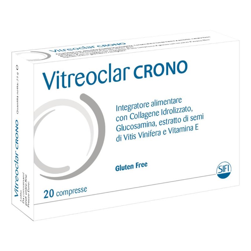 SIFI Salute e Benessere Occhi Vitreoclar Crono Integratore 20 Compresse SIFI Salute e Benessere Occhi Vitreoclar Crono Integratore 20 Compresse
