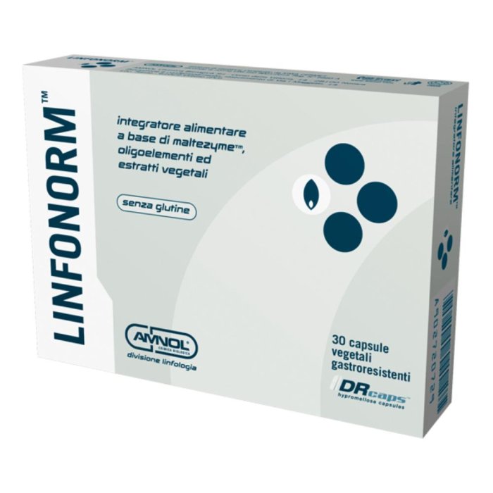 Amnol Chimica Biologica Linfonorm 30 Capsule Vegetali Gastroresistente
