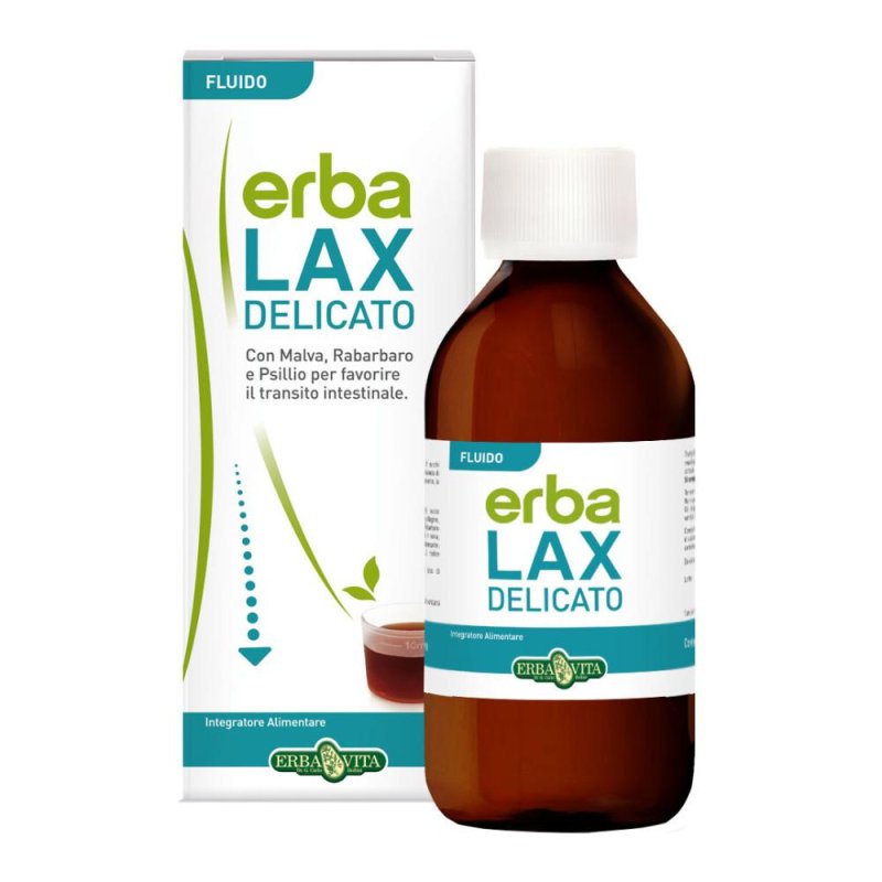 Erba Vita Erbalax Delicato Fluido integratore per il transito intestinale 200 ml Erba Vita Erbalax Delicato Fluido integratore per il transito intestinale 200 ml