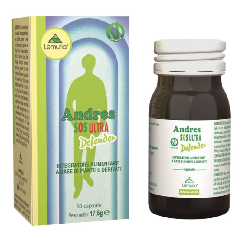 Andres SOS Ultra Defender 50 capsule - integratore per difese immunitarie Andres SOS Ultra Defender 50 capsule - integratore per difese immunitarie