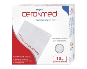 Bouty Garza Compressa In Tessuto Non Tessuto Ceroxmed 36x40cm 12 Pezzi
