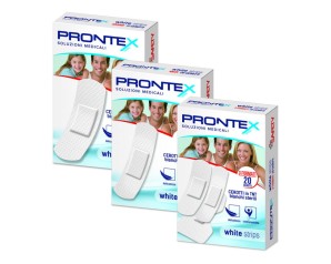 Safety Cerotto Prontex White Strips Formato Medio Astuccio 20 Pezzi