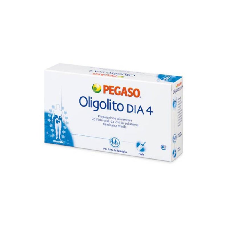 Oligolito Dia 4 Rame Oro Argento 20 Fiale Integratore di Oligoelementi per Equilibrio e Benessere