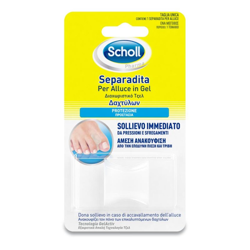 Scholl Calli e Durezze Trattamento Dolore 2 Separadita Anatomici in Gel Scholl Calli e Durezze Trattamento Dolore 2 Separadita Anatomici in Gel