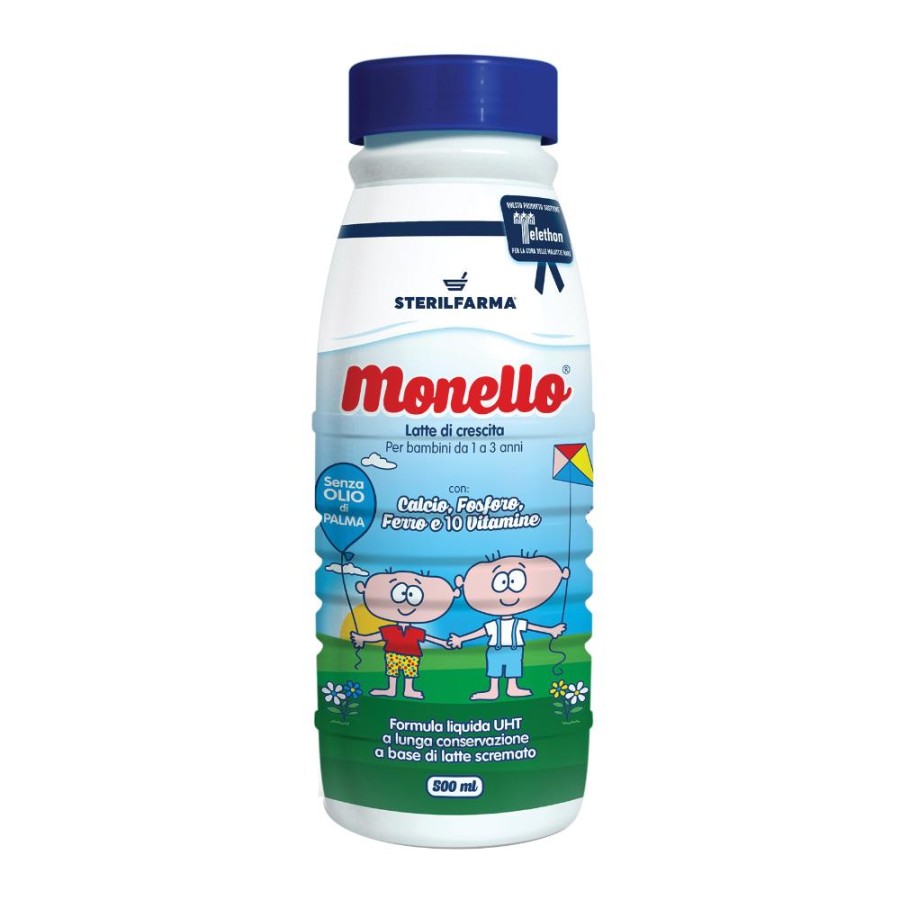 Monello Latte Crescita 500ml - Alimento Liquido per Bambini da 1 a 3 Anni