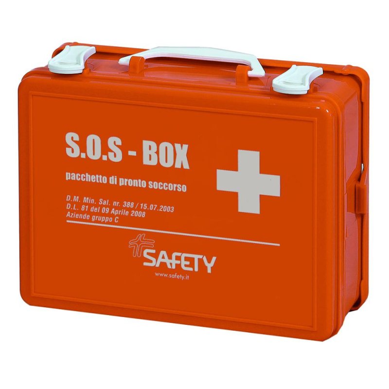Safety cassetta pacco medicale gruppo C kit pronto soccorso