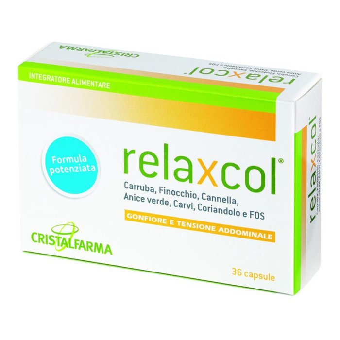 Cristalfarma Relaxcol Integratore Benessere Intestinale 36 Capsule Cristalfarma Relaxcol Integratore Benessere Intestinale 36 Capsule