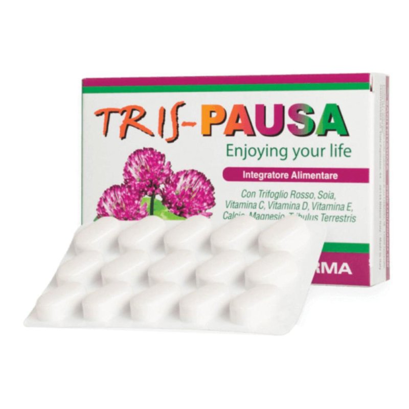 Sanitpharma Tris Pausa Integratore 30 Compresse Sanitpharma Tris Pausa Integratore 30 Compresse