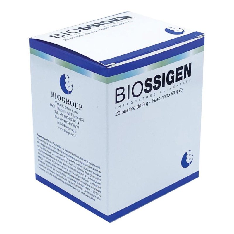 Biogroup Biossigen 20 Bustine 3 G Biogroup Biossigen 20 Bustine 3 G