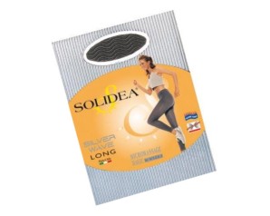 Leggings a Compressione Solidea Silver Wave Long Nero Taglia Media Grande Anticellulite Modellante