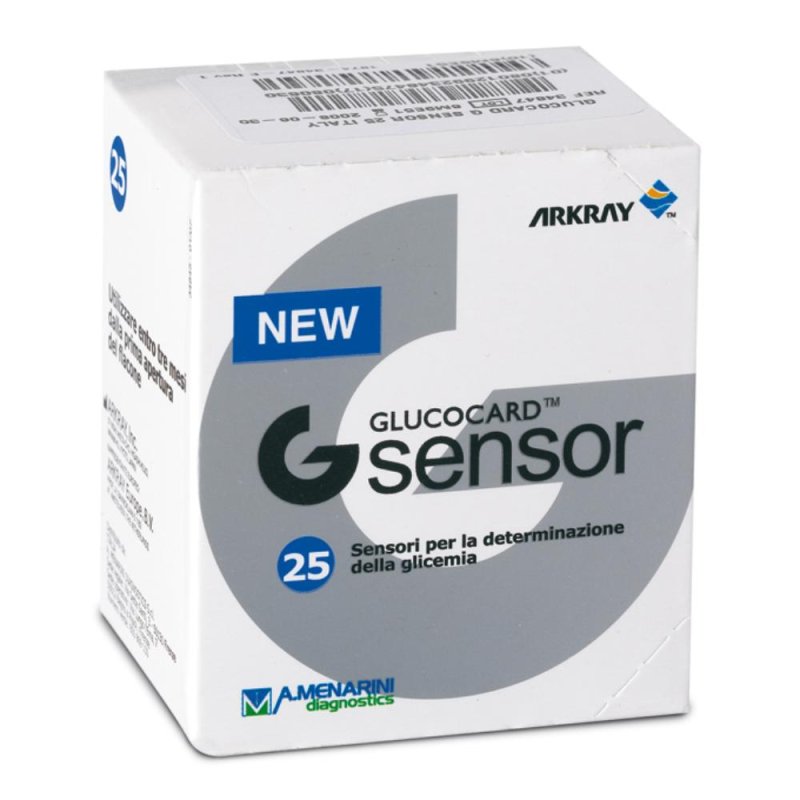 Menarini Diagnostics G Sensor 25 Strisce Rilevatrici Glicemia Menarini Diagnostics G Sensor 25 Strisce Rilevatrici Glicemia