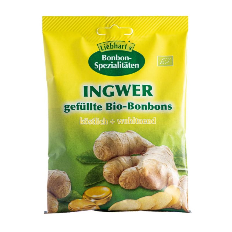 Bonbons Zenzero Bio 100 g - Caramelle Biologiche allo Zenzero ad Azione Digestiva Bonbons Zenzero Bio 100 g - Caramelle Biologiche allo Zenzero ad Azione Digestiva