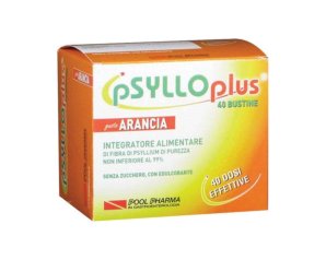 Pool Pharma Psyllo Plus Integratore Alimentare Arancia 40 Bustine