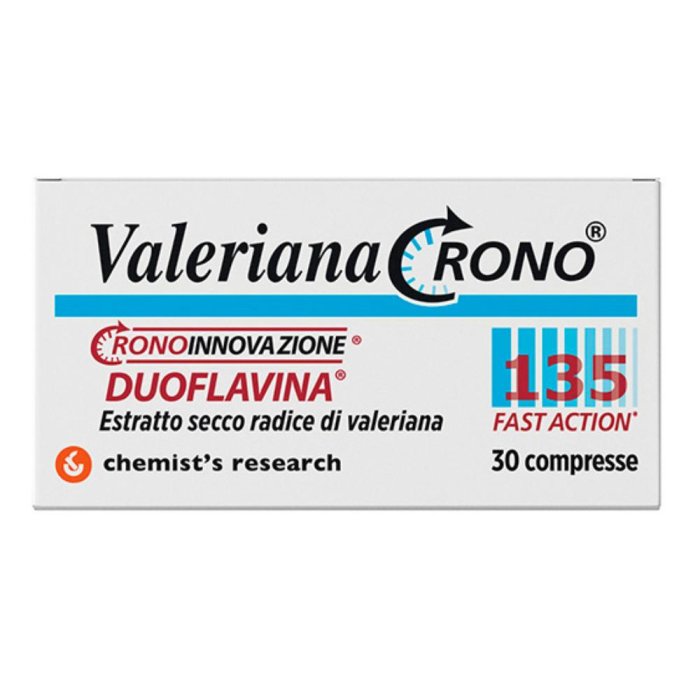 Chemist's Research Valeriana Crono 135 Duoflavina Integratore 30 Compresse Chemist's Research Valeriana Crono 135 Duoflavina Integratore 30 Compresse