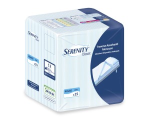 Serenity Traversa Salvamaterasso Per Incontinenza Classic Misura 40x60cm 15 Pezz