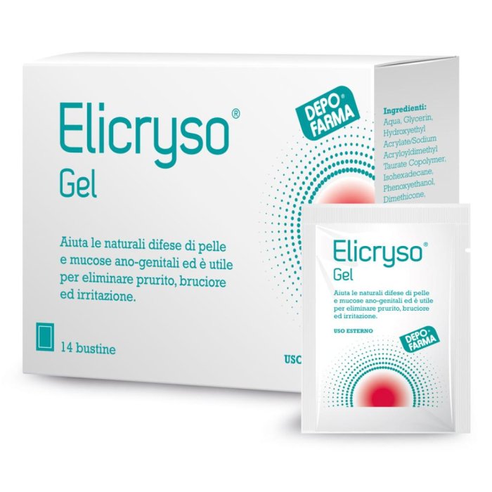 Depofarma Elicryso Gel Vaginale 14 Bustine 1,5 Ml Depofarma Elicryso Gel Vaginale 14 Bustine 1,5 Ml