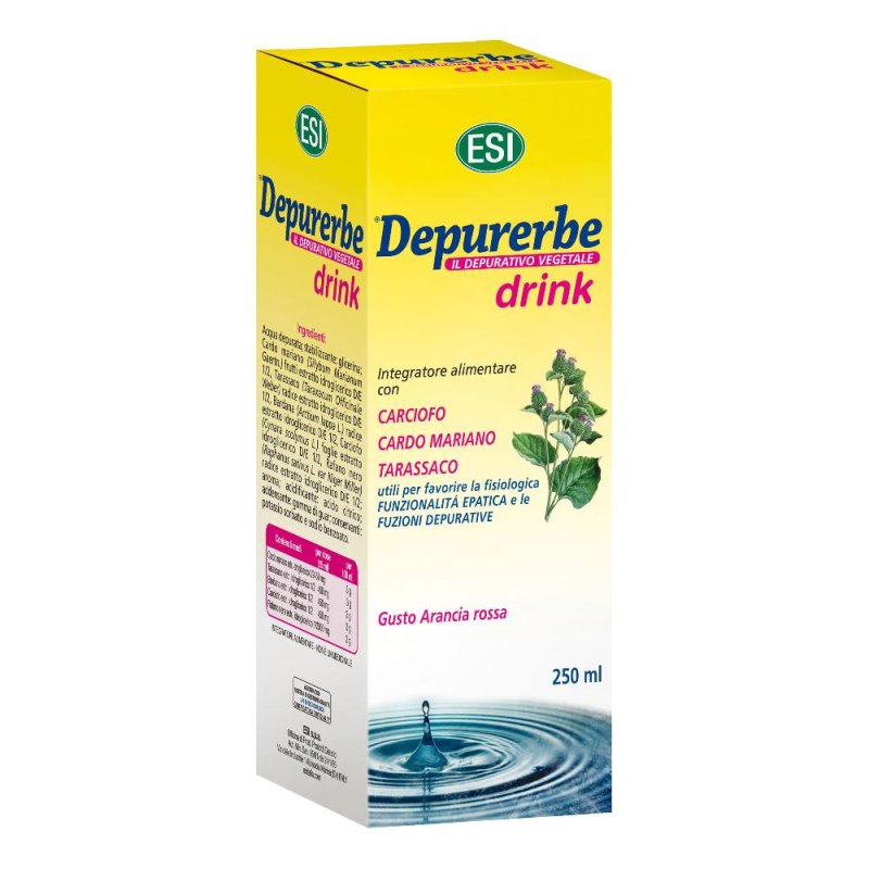 Esi Drenante Depurativa Depurerbe Integratore Alimentare Soluzione 250 ml Esi Drenante Depurativa Depurerbe Integratore Alimentare Soluzione 250 ml