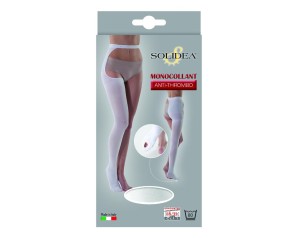 Solidea Calza Anti Trombosi Bianca a Compressione Graduata Post Operatoria Taglia S