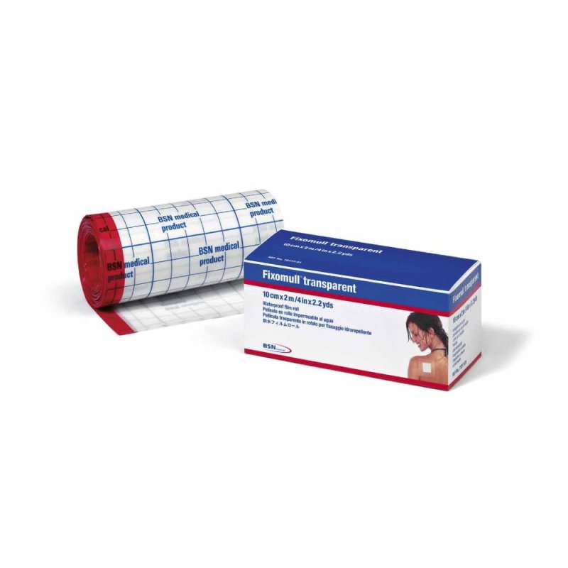 Essity  Linea Medicazioni Specializzate Fixomull Transparent Cerotto Trasparente Elastico 10 x 200 cm