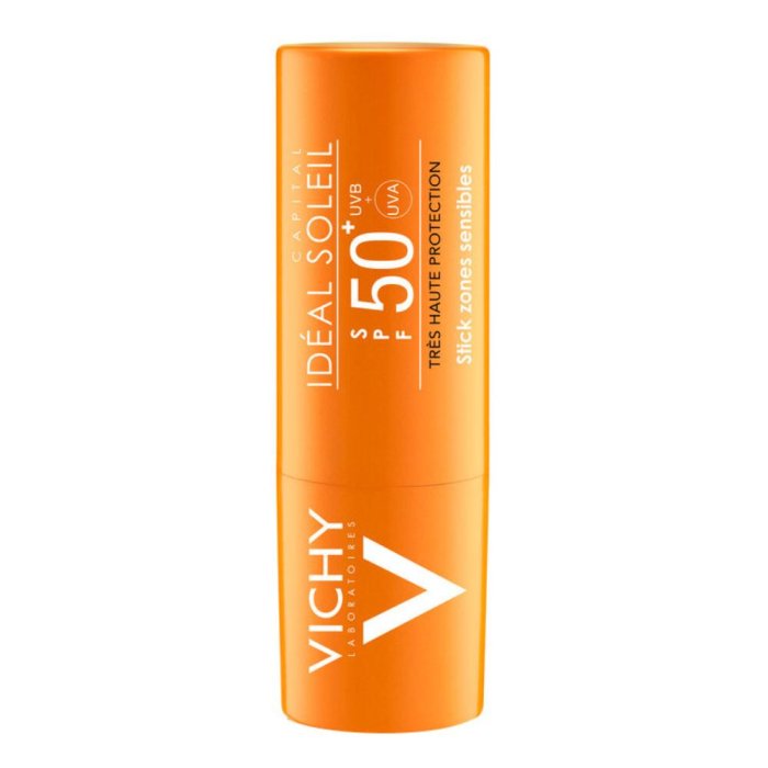 Vichy Ideal Soleil SPF50+ Stick Solare Protettivo Zone Sensibili 9 g Vichy Ideal Soleil SPF50+ Stick Solare Protettivo Zone Sensibili 9 g