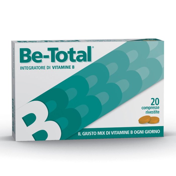 Be-total integratore di di vitamine B 20 Compresse Rivestite Be-total integratore di di vitamine B 20 Compresse Rivestite