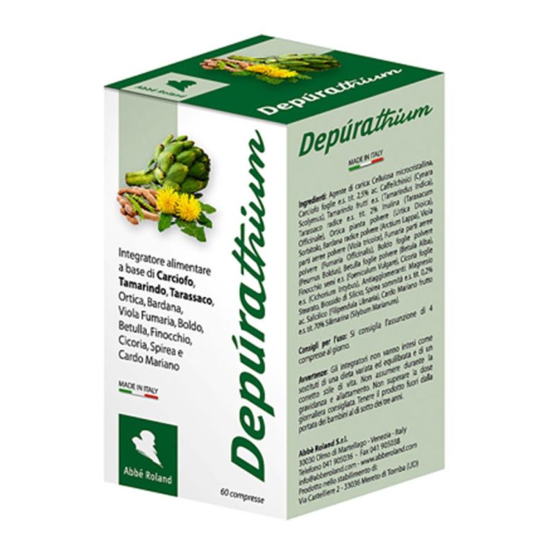 Abbè Roland Depurathium Integratore Alimentare 60 Compresse Abbè Roland Depurathium Integratore Alimentare 60 Compresse