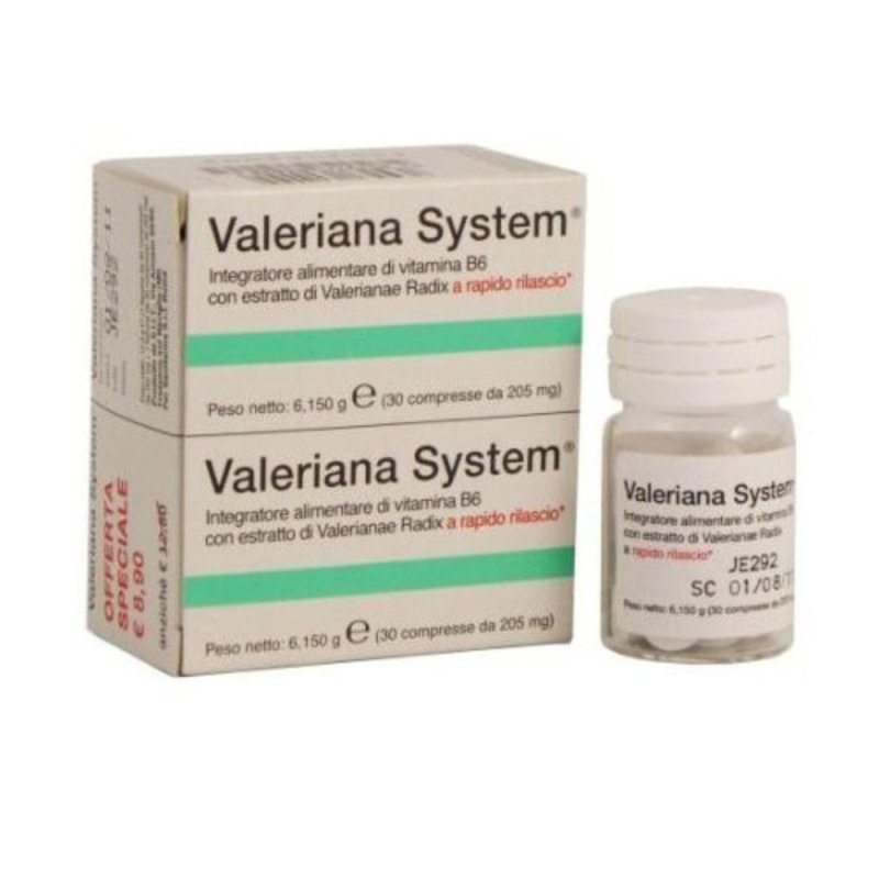 Sanifarma Valeriana System 30 Compresse+30 Compresse Sanifarma Valeriana System 30 Compresse+30 Compresse