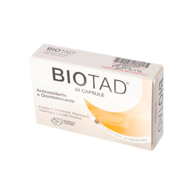 Biomedica Foscama Biotad Antiossidante Integratore Alimentare 24 Capsule Biomedica Foscama Biotad Antiossidante Integratore Alimentare 24 Capsule