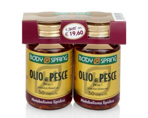 Body Spring  Colesterolo Olio di Pesce Omega3 Integratore 2x50 Capsule