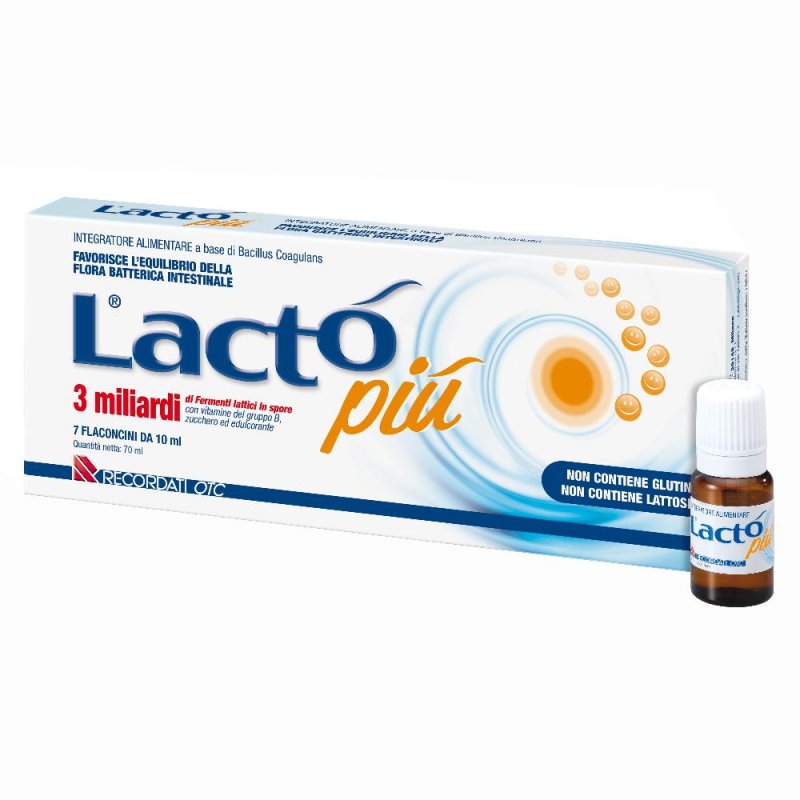 Recordati Lacto Piu 3 Miliardi 7 Flaconcini Recordati Lacto Piu 3 Miliardi 7 Flaconcini